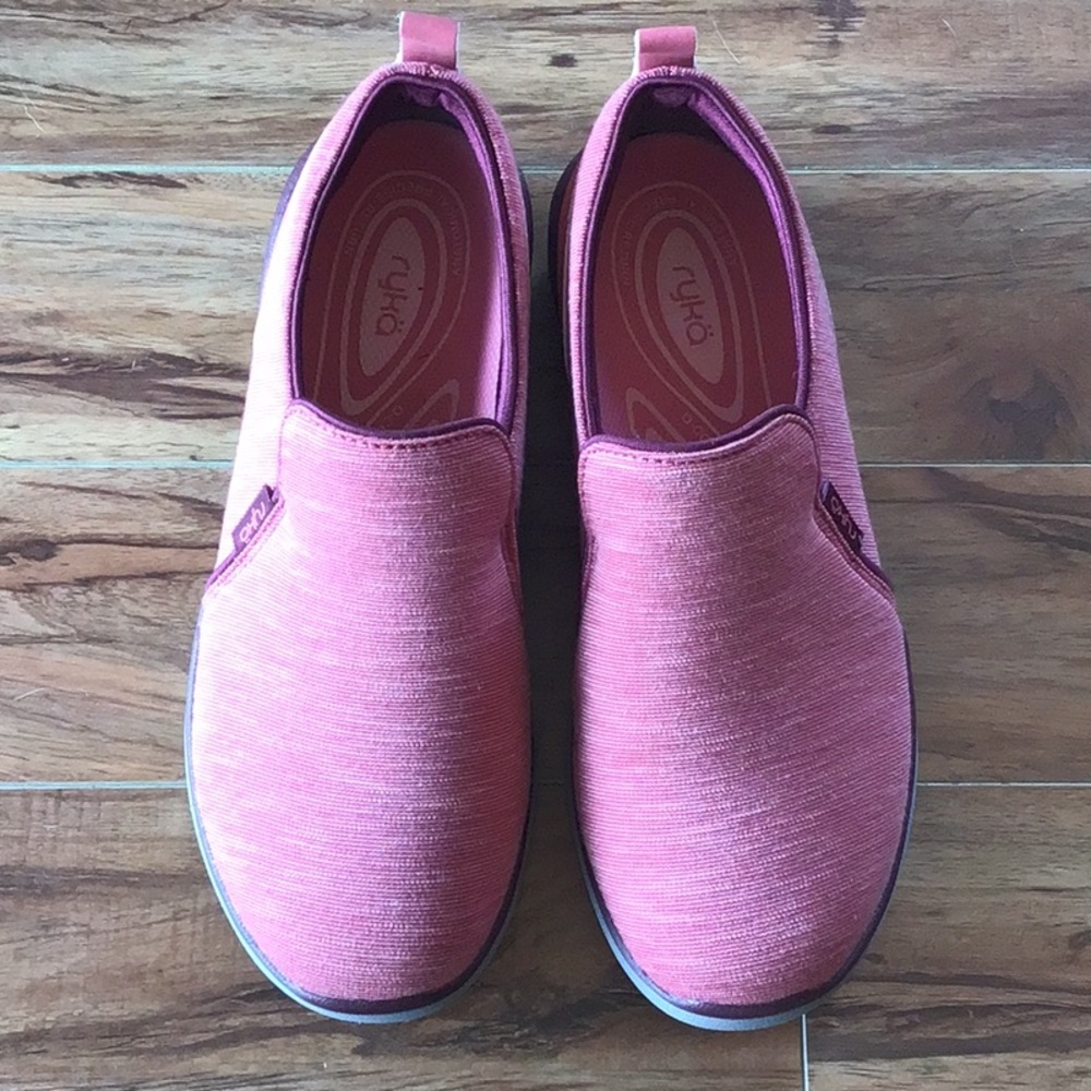 Ryka Pink Slip-On Sneakers with Cushioned Sole